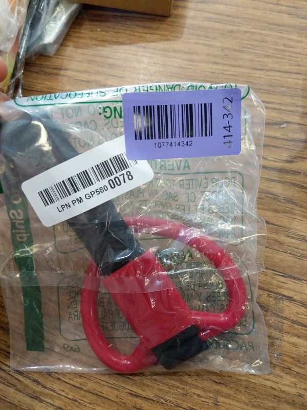 Photo 1 of 1 PC Heart JDM Tsurikawa Hang Ring Subway Train Bus Handle Hand Strap Drift for Car (Heart: Red/Black)