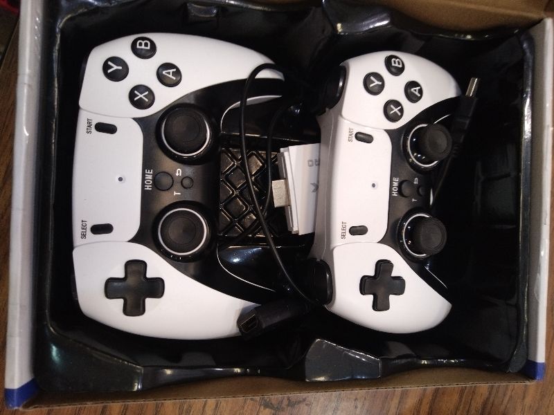 Photo 1 of 2026 Upgraded Retro Gaming Console Stick, Video Games Stick Built-in 23 Emulators Console Projector, 40000+ Game System with 4K HDMI, Plug and Play TV Video Game Stick with Controllers (White)