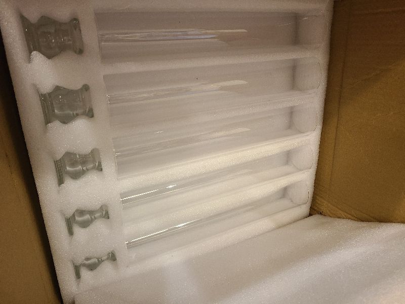 Photo 1 of 20 Pack Glass Hurricane Candle Holders 12.6" Open Ended Candlestick Holder Tubes Clear Bottomless Cylinders Suitable Taper LED Candles for Wedding Party Christmas Table Centerpiece Decor