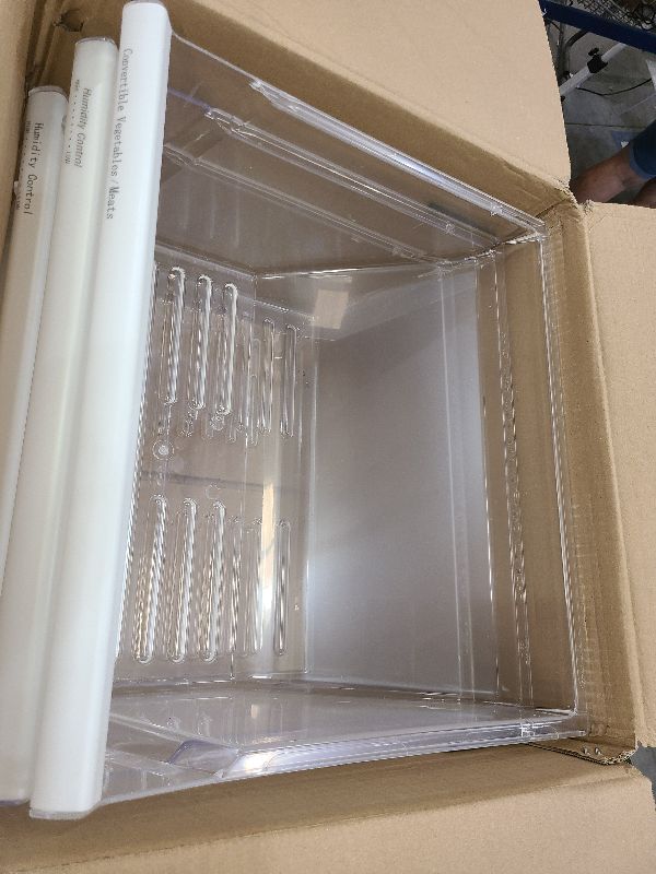 Photo 1 of [2 Pack] Upgraded 2188656 Fridge Crisper Drawer Humidity Control Drawer UPPER & 2188664 Crisper Bin LOWER for Whirlpool Fridge Crisper Drawer,Kenmore Whirlpool Refrigerator Drawer Replacement Parts