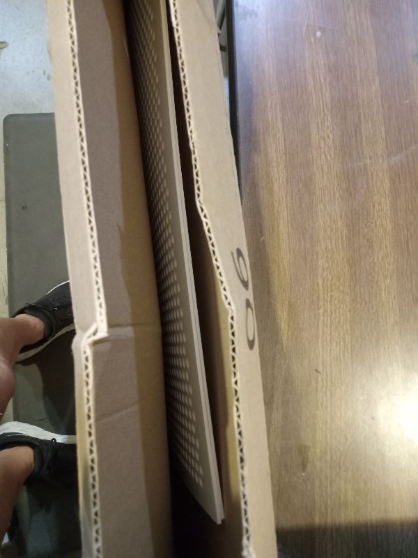 Photo 1 of 2'x2' White Plastic Perforated Tile with 3/8" Holes (2-Pack)