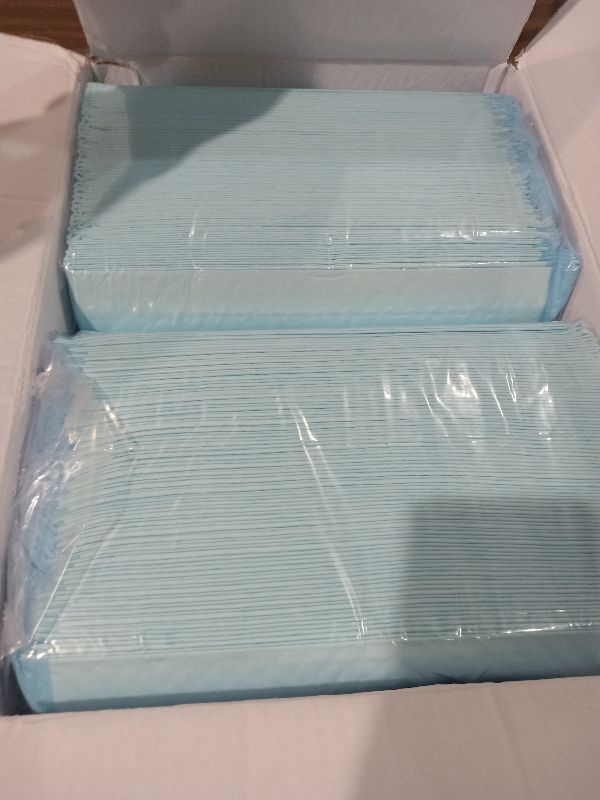 Photo 1 of 100 Count 22” x 22” Super Absorbency Disposable Underpads, Leakproof Quick Drying Disposable Pads for Baby, Puppy and Adults, Puppy Pads, Cat Pee Pads for Dogs, Potty Puppy Training Pads