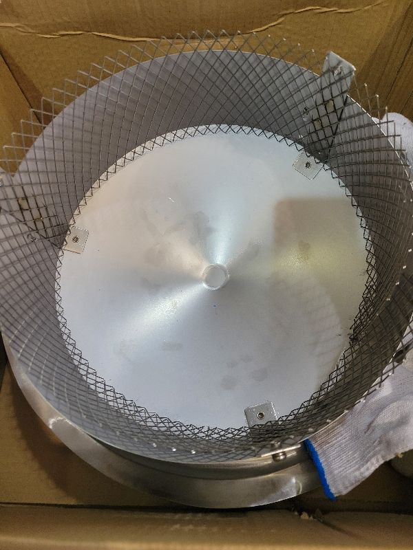 Photo 1 of 12 Inch Chimney Cap,Adjustable Chimney Cap (Fits 11.9" - 12.3" Round Flues) - 12" Stainless Steel Cone Top with Screen, Round Chimney Cap Reinforced Round Rain Cover for Vents All-Round Protection