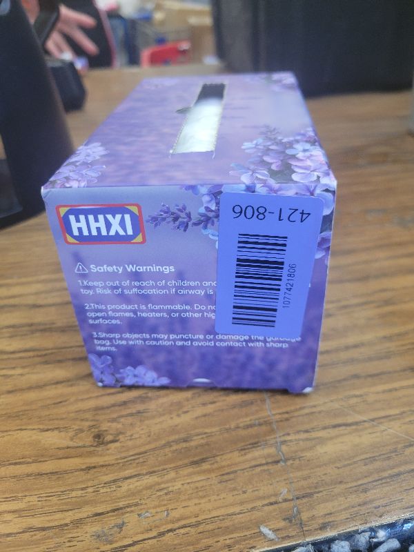 Photo 1 of 100Ct 4 Gallon Small Trash Bags, Lavender Garbage Bags, Scented Trash Bags, Odor Resistant with Drawstring