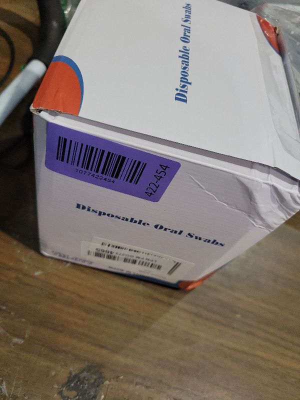 Photo 1 of 100PCS Disposable Mouth Swabs Sponge - Unflavored,Sterile Oral Swabs-White