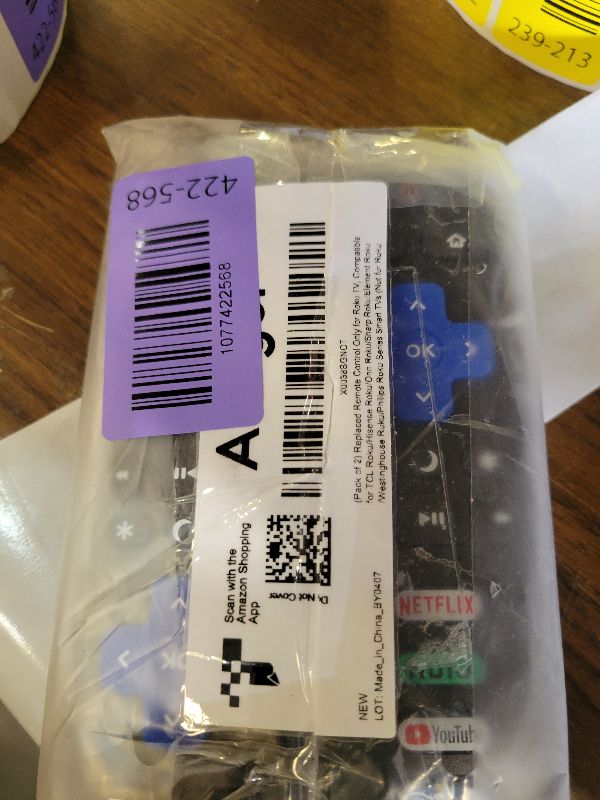 Photo 1 of (Pack of 2) Replacement Remote Control Only for Roku TV, Compatible for TCL Roku/Hisense Roku/Onn Roku/Sharp Roku/Element Roku/Westinghouse Roku/Philips Roku Smart TVs (Not for Roku Stick and Box)