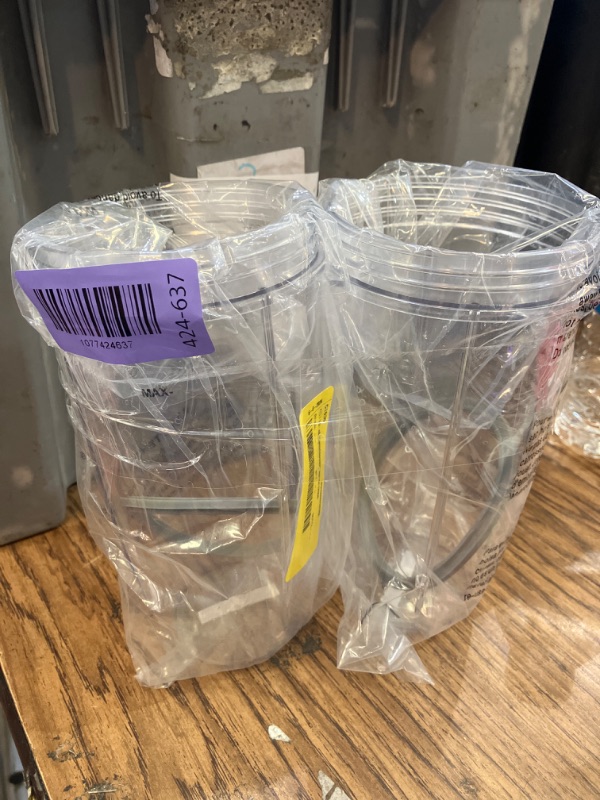 Photo 1 of 2-Pack 32 oz Replacement Blender Cups for Nutribullet 600W and 900W Compatible with NutriBullet Extractor Blades