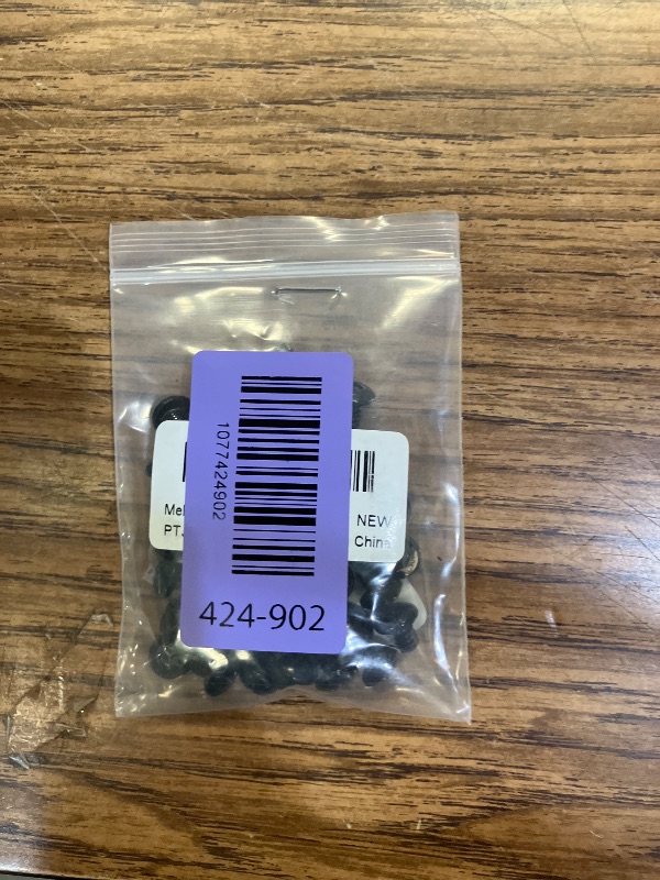 Photo 1 of #10-24 x 1/4" Black Pan Head Cross Machine Screw, Stainless Steel 304 Electrical Outlet Screws, Full Thread, Black Finish, 50 PCS