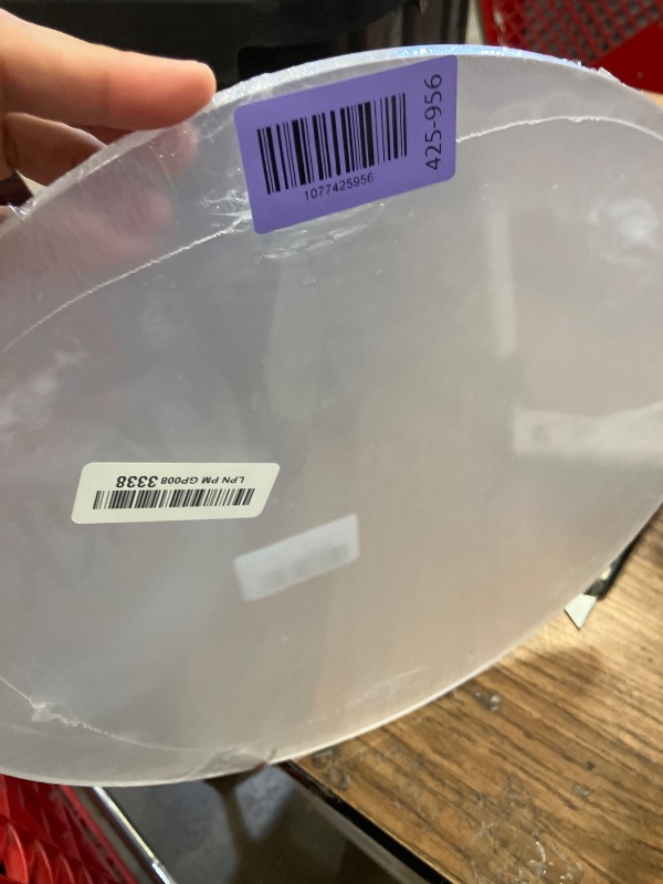 Photo 1 of 1 Pieces 1/4" Round Plexiglass Sheet, 14 Inch Diameter Clear Acrylic Circle, Round Cake Disk Acrylic Sheet, Plexiglass Table Top, Acrylic Backdrop