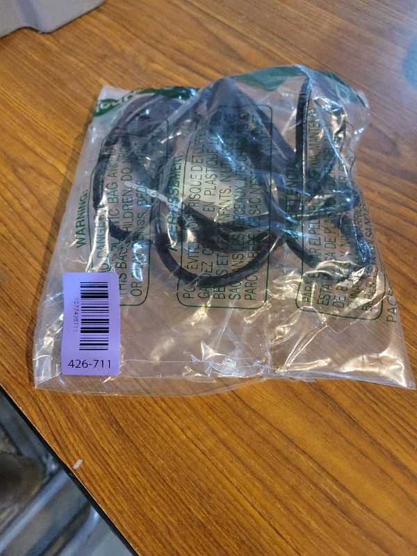 View 2 of 16/3 Black Extension Cord 6 FT Indoor, Short Extension Cord for Laptops, Coffee Makers, Office Home Appliances, 3 Prong Small Resistant Cable Flexible, 13A 125V 1625W ETL Listed