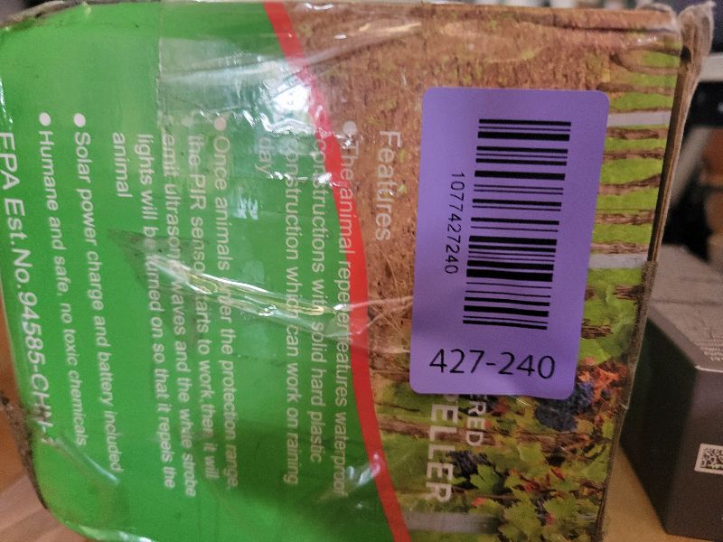 Photo 1 of 2026 Sonic Fortress Pro Deer Repellent,Solar Ultrasonic Animal Repellent Outdoor,Squirrel Racoon Fortress Pro Deer Deterrent Waterproof Motion Sensor Animal Repeller for Cat Dog Rabbit Skunk Fox Yard