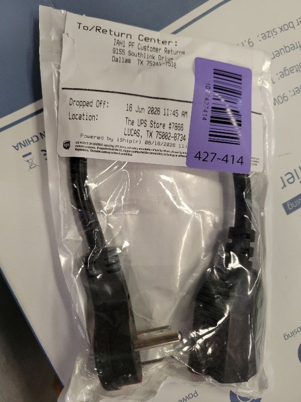 Photo 1 of 1875W Short Extension Cord,15A 16AWG Low Profile Flat Plug Heavy Duty Extension Cord Outlet Saver 3-Prong Grounded Power Cable (Black1 Feet)