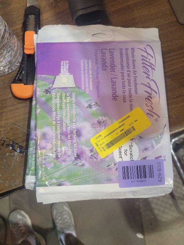 Photo 1 of (2 pack) The WEB FilterFresh Whole Home Lavender Air Freshener. Filter scent attaches to any HVAC air filter.