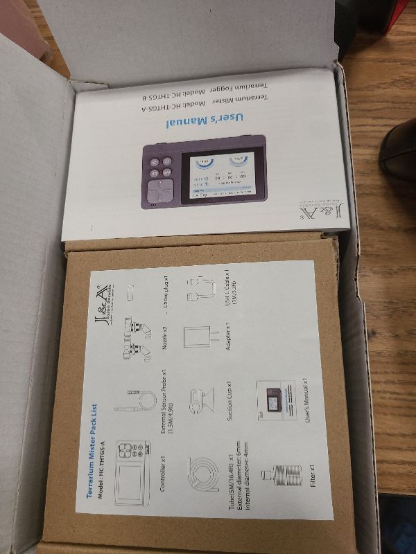 Photo 1 of J&A Automatic Reptile Mister Temp Humidity Controller Terrarium Grey Black