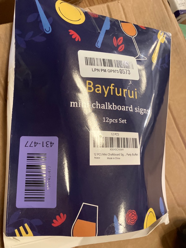 Photo 1 of 12pcs Mini Chalkboard Signs with Stand,Food Labels for Party Buffet, Food Tag/Name Card for Wedding Table, Name Tag Drink Labels Taco/Candy Bar/Bake Sale Food Sign, Catering Supplies Buffet DisplayX004SCYXXH