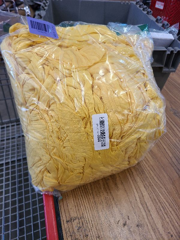 Photo 1 of 15 Pack Lemon Yellow Cheesecloth Table Runner 17 x 108 inch Cheese Cloth Table Runners 9ft Yellow Table Runner Rustic Romantic Sheer Gauze Runner for Wedding Party Baby Shower Table Decoration