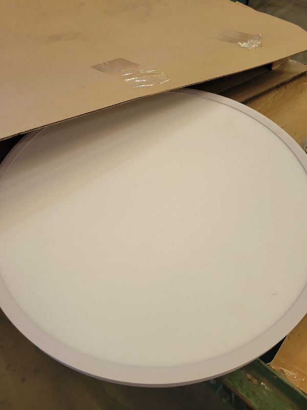 Photo 1 of 1Pack 20 Inch Large LED Flush Mount Ceiling Light, 40W,4350LM, 3000K/4000K/6000K CCT Selectable,White Round Flat Panel Light Low Profile Ceiling Light Fitures for Hallway, Kitchen, Bedroom, Office