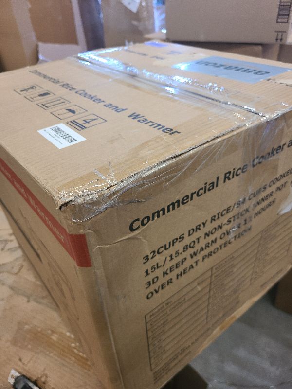Photo 1 of 15L/15.8Quart (84 cups cooked rice) Extra Large Commercial Rice Cooker & Food Warmer with Time presetting, 6 Functions, Timer Delay Energy-Efficient for Professional Kitchens,Can preset cooking time