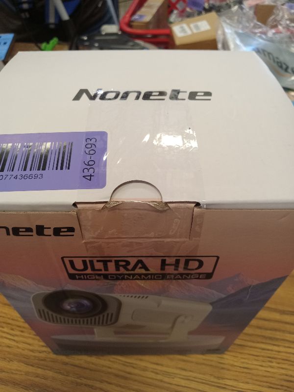 Photo 1 of [Projector 2026 Upgraded] Mini Projector Support 4K 1080P Auto Keystone 270°Rotatable with WiFi 6 and Bluetooth 5.2 Projector Portable Compatibile with HDMI/TV Stick/Memory Stick/Laptop,White