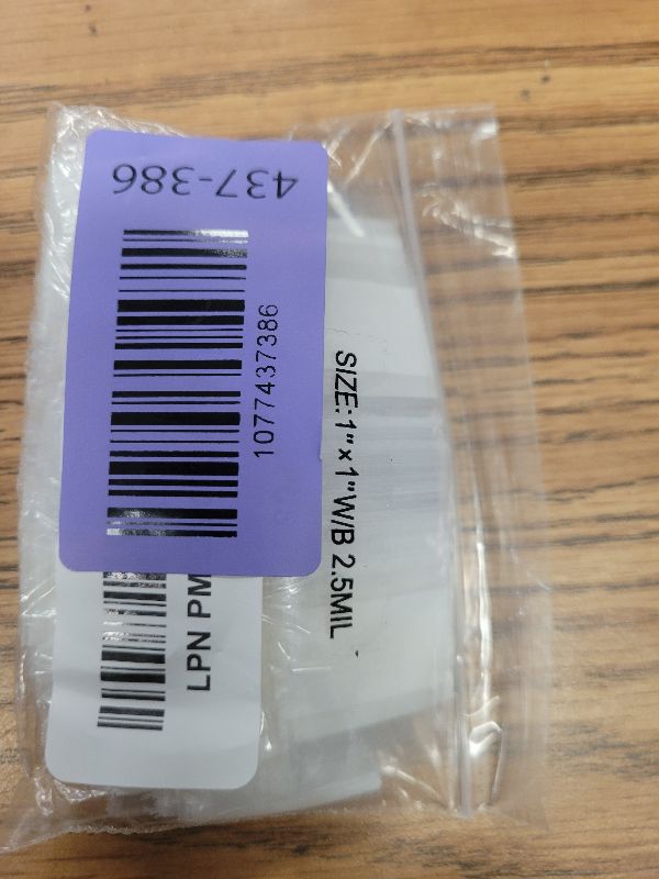 Photo 1 of 1"x1" Mini Zip Bags, 100 Pack, Clear Plastic Reclosable Tiny Zipper Baggies with White Block for Writing, 2.5 Mil, for Packaging & Storing Jewelry, Pills, Beads & Seeds - GPI