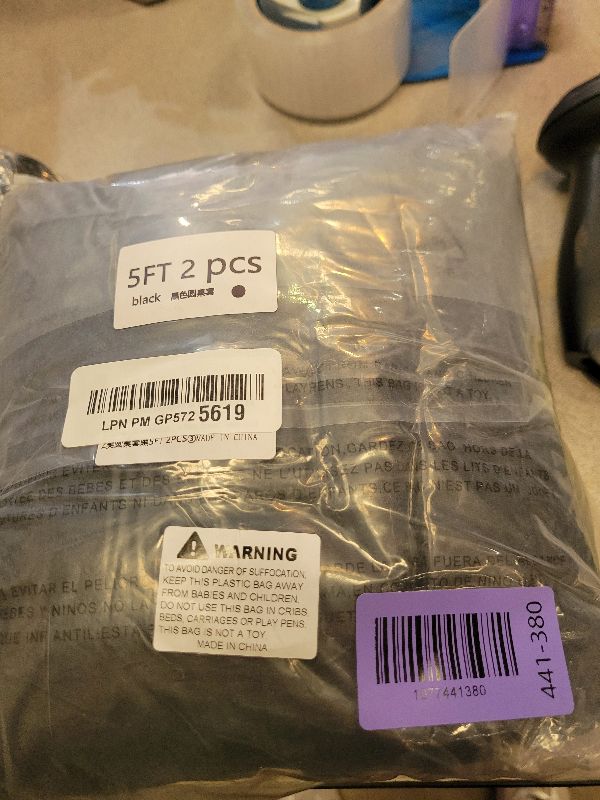 Photo 1 of 2 Pack Black 60-Inch Diameter x 30-Inch High Round Spandex Tablecloth for 5FT Round Tables|Fitted Stretch Tablecloth with Foot Bag for Party, Wedding, Birthday, Banquet, Vendor Stand