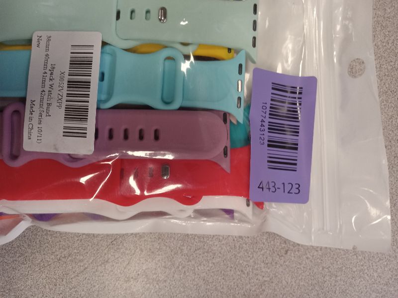 Photo 1 of 18Pack Watch Bands Compatible for Apple Watch Bands 38mm 40mm 41mm 42mm 44mm 45mm 46mm 49mm Women Men, Soft Silicone Sport Band Strap for iWatch Bands Series Ultra 11 10 9 8 7 6 5 4 3 2 1 SE