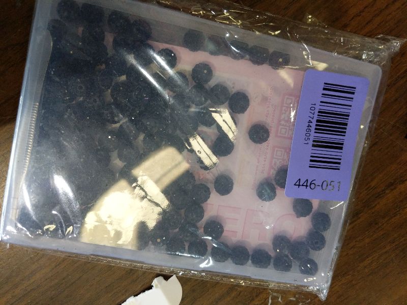 Photo 1 of 120PCS FIVEIZERO Rhinestone Beads for Jewelry Making, 10mm Black Shiny Round Sparkle Crystal Clay Bead Bulk Sparkly Baseball Necklace Beads for Bracelets and DIY Crafts