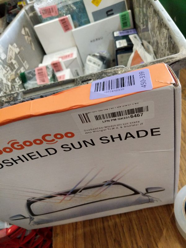 Photo 1 of [2026 Upgraded] DooGooCoo Windshield Sun Shade for Jeep Wrangler & Gladiator 2011-2025 2026[Cooling Ice-Crystal, 100% Sun Block] Jeep Windshield Sun Shade for Wrangler Sunshade & Gladiator Sunshade.