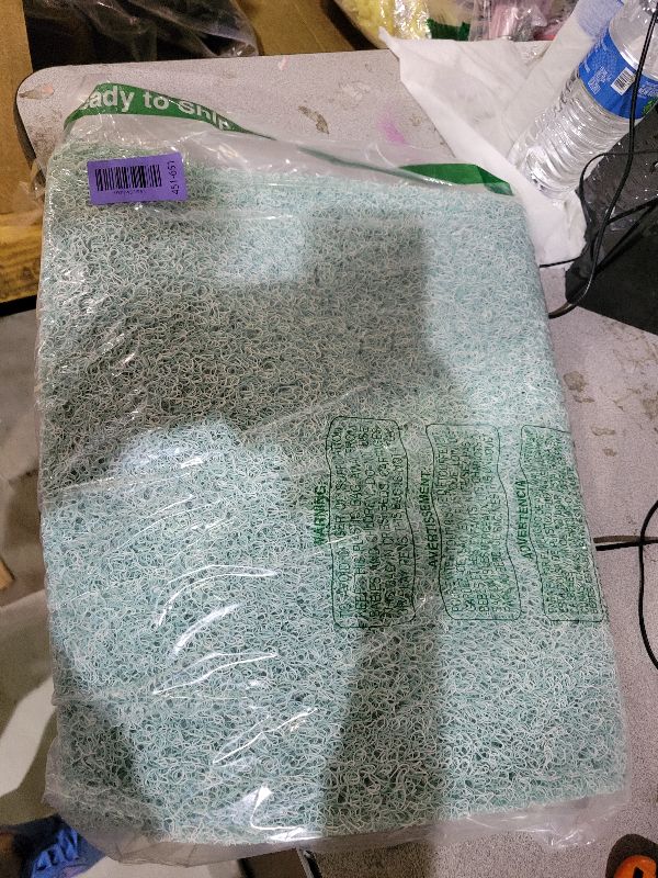 Photo 1 of 0.6" Extra Thick Non Slip Bath Mat, Shower Mat with Drain, Quick Drying Bathtub Mats for Inside Shower, PVC Loofah Shower Mat, Foot Scrubber for Floor, Bathroom, Home, Kitchen, Wet Areas, 27x16 Inches