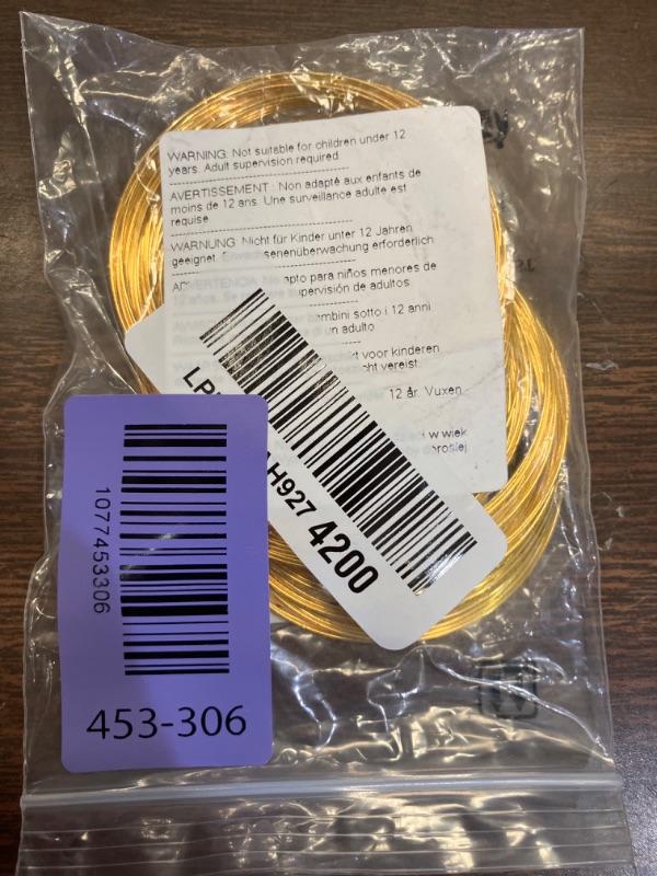 Photo 1 of 1 Set 100 Circles Inner Diameter:5.5cm, Wire:0.6mm Steel Memory Wire, Bracelets Making, Stringing Materials for DIY Bracelets, Necklace, Beading Jewelry Making and Crafts, Golden