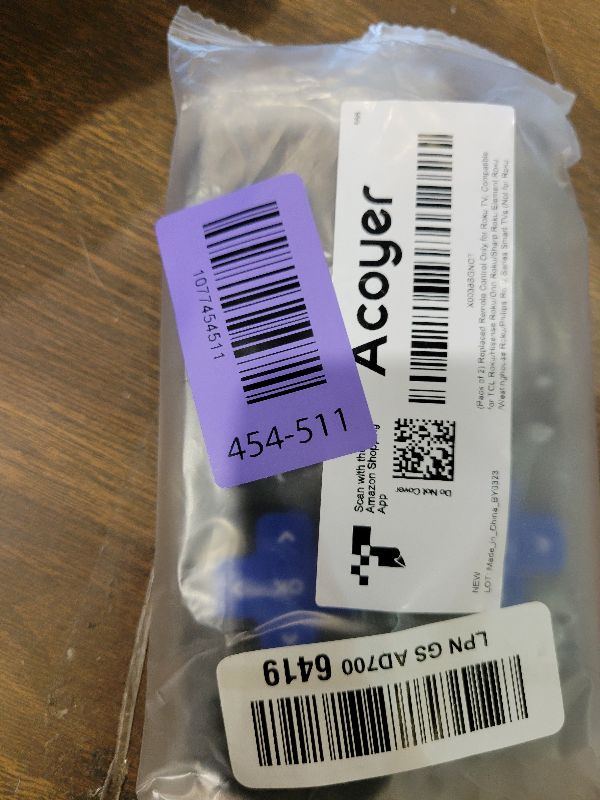 Photo 1 of (Pack of 2) Replacement Remote Control Only for Roku TV, Compatible for TCL Roku/Hisense Roku/Onn Roku/Sharp Roku/Element Roku/Westinghouse Roku/Philips Roku Smart TVs (Not for Roku Stick and Box)