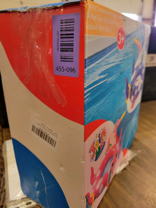 Photo 1 of 2 Pack Octopus Kids Pool Floats with Water Gun & Ring Toss Game, Summer Swimming Inflatable Pool Toys for Kids Ages 3-8, Outdoor Beach Water Play Gifts for Toddlers (Blue & Pink)