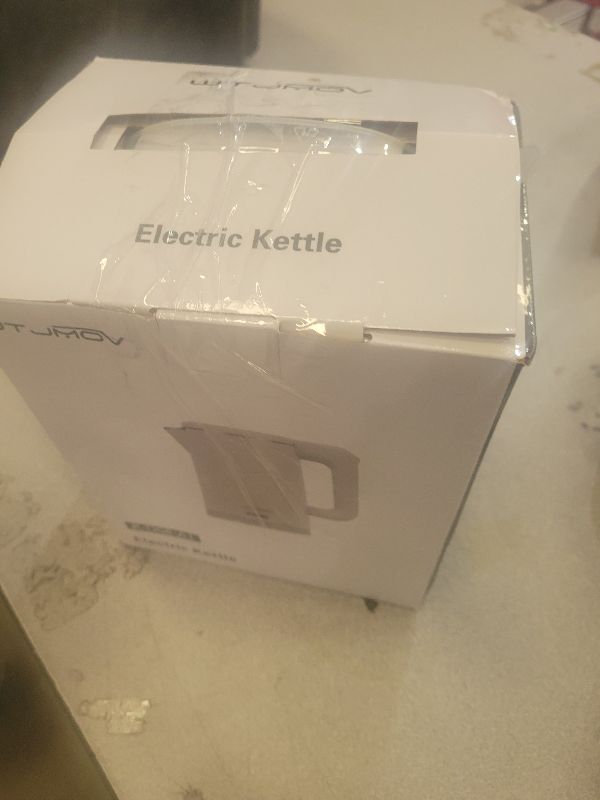 Photo 1 of 0.8L Electric Kettle Stainless Steel, 800 Watts Small Electric Kettle 27 Ounce Fast Boil Auto Shut-off, Portable Water Boiler for Small Kitchen, Business Trip and More