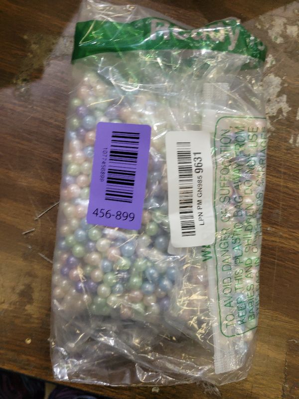 Photo 1 of 1400Pcs Macaron Colors Vase Filler Pearl Beads for Crafting 8mm Beads No Holes Decor Suitable for Wedding Decor, Party Decorations, Centerpiece Table Decorations