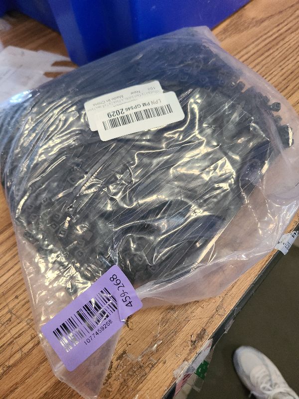 Photo 1 of 1000Pcs Black Zip Ties 6 Inch Bulk Small Cable Ties 6 In Heavy Duty Outdoor 40lbs, Mini Nylon Wire Ties 1000 Pack, Plastic Zip Tie Wraps, Zipties