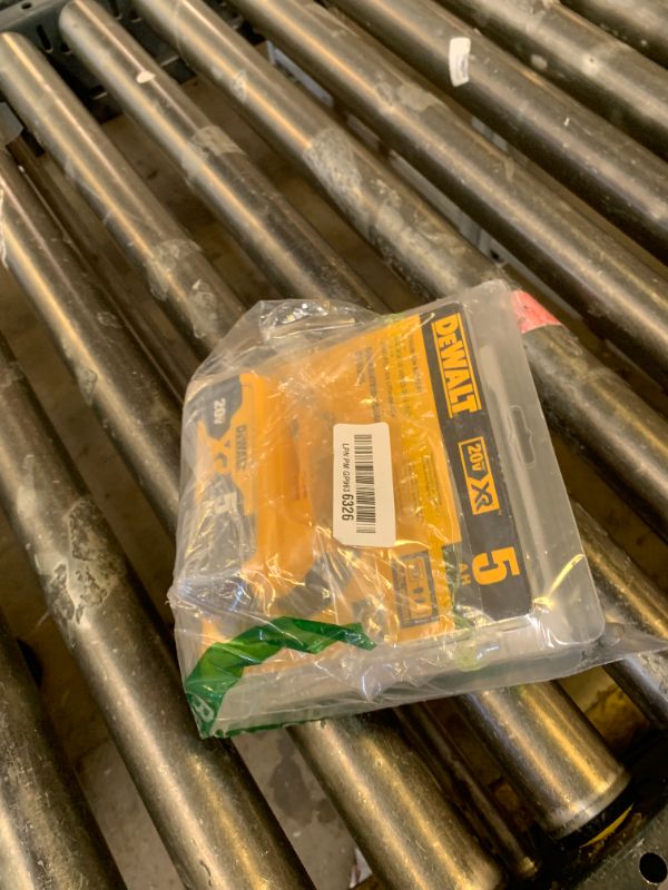Photo 1 of DEWALT Powerstack 20V MAX Battery, Rechargeable, 5Ah, Lithium Ion, 2-Pack (DCBP520-2)