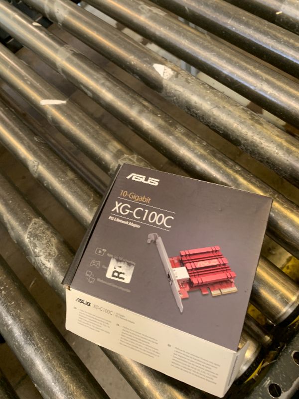 Photo 1 of ASUS XG-C100C 10G Network Adapter PCI-E x4 Card with Single RJ-45 Port and Built-in QoS for use with Windows 10/8.1/8/7 and Linux Kernel 4.4/4.2/3.6/3.2, TAA Compliant (XG-C100C)