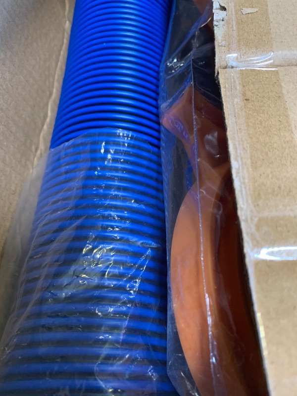 Photo 1 of OUTPRIZE 20FT RV Sewer Hose, EXTREME Heavy Duty 24 Mil TPE Material for Abrasion Resistance and Crush Protection, Camper Sewer Hose Kit with Pre-Attached Bayonet Fittings, 4-in-1 Adapter Elbow, Blue