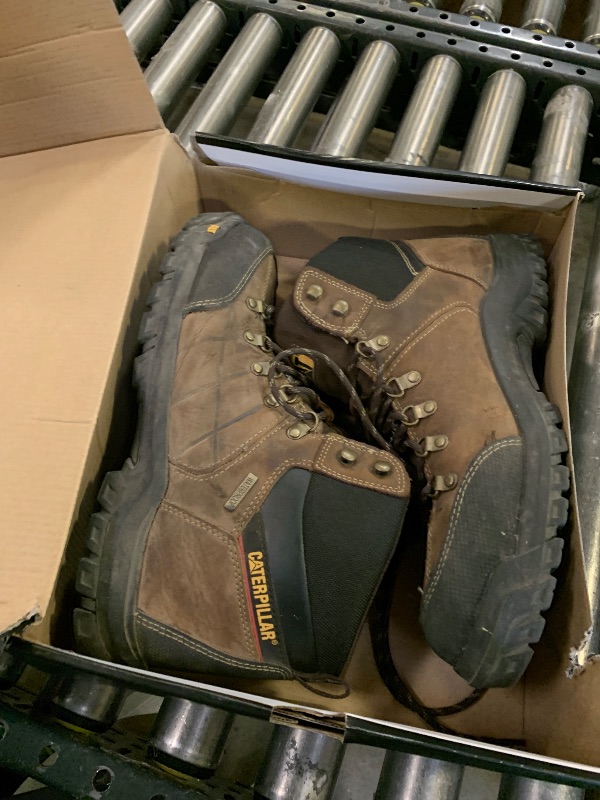 Photo 1 of Cat Footwear Men's Threshold Waterproof Steel Toe, Real Brown, 14 Wide