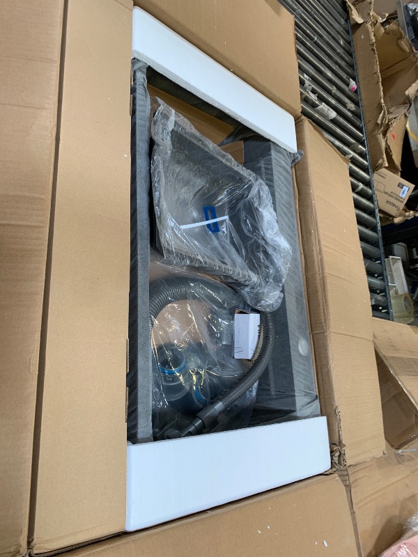 Photo 1 of Smart Kitchen Sink 304 Stainless Steel Honeycomb Single Bowl Kitchen Sinks?Digital Display Double Waterfall Sink?With Pull-out Swivel Faucet?With Pressurized Cup Washer (31.5 x 18.1 inch)