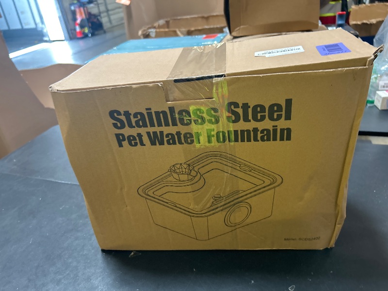 Photo 1 of Stainless Steel Dog Water Fountain: 3-Gal Large Capacity, Ultra Quiet with Filter for Fresh Flow Water | Perfect for Large Breed Dogs& Multi-Pet Homes, 2m Long Power Cord for Indoor and Outdoor Use