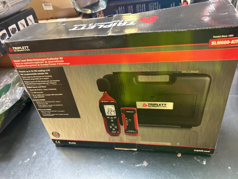 Photo 1 of Triplett SLM600-KIT Sound Level Datalogger Kit with Calibrator