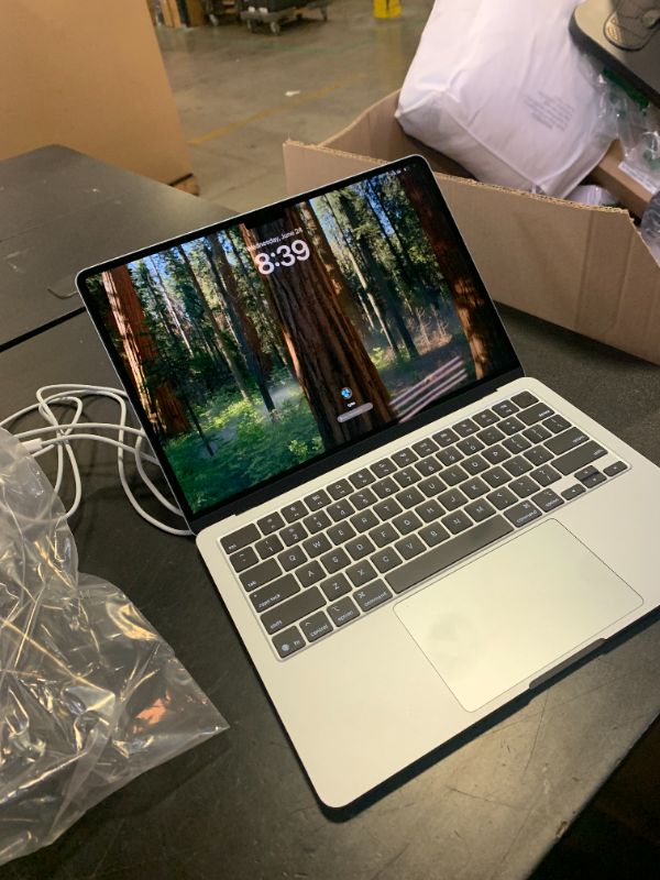 Photo 1 of Apple 2025 MacBook Air 13-inch Laptop with M4 chip: Built for Apple Intelligence, 13.6-inch Liquid Retina Display, 16GB Unified Memory, 256GB SSD Storage, 12MP Center Stage Camera, Touch ID; Sky Blue