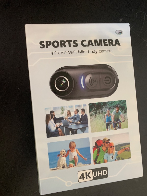 Photo 1 of DayDateUp 4K Mini Body Camera 128GB, Thumb Size Action Body Cam, Wearable Sports Cameras,Hands-Free POV Recording, Helmet Mount, Magnetic Sport DV for Bike Cycling,for Vlogging Pet Walk Swim