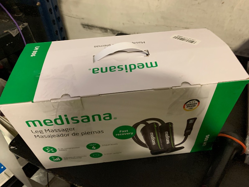 Photo 1 of Medisana Leg Massager with Heat and Compression, Full Leg & Foot Massager Compression Boots with 6 Modes, 5 Intensity and 3 Heat for Circulation and Pain Relief