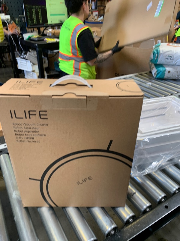 Photo 1 of ILIFE V2 Robot Vacuum Cleaner, Tangle-Free Suction, 120 Mins Runtime, Slim, Self-Charging Robotic Vacuum Cleaner, Ideal for Pet Hair and Hard Floors