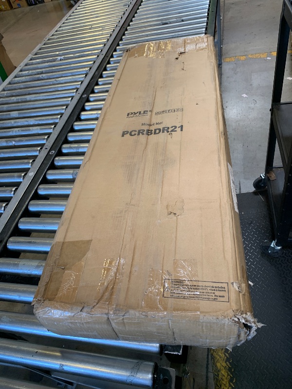 Photo 1 of Car Vehicle Curbside Driveway Ramp - 4ft Heavy Duty Rubber Threshold Bridge Track Curb Ramp, for Loading Dock, Garage, Sidewalk, Truck, Scooter, Bike, Motorcycle, Wheelchair Mobility - Pyle PCRBDR21