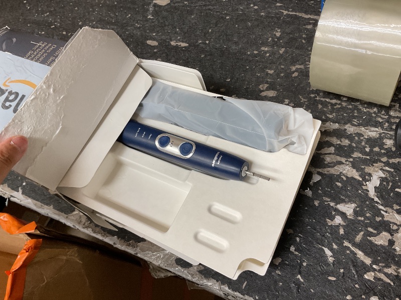 Photo 4 of Philips Sonicare ProtectiveClean 6500 Rechargeable Electric Toothbrush, with Pressure Sensor, 3 Cleaning Modes, SmarTimer and QuadPacer, 14-Day Battery Life, Charging Travel Case, Navy Blue, HX6462/07
