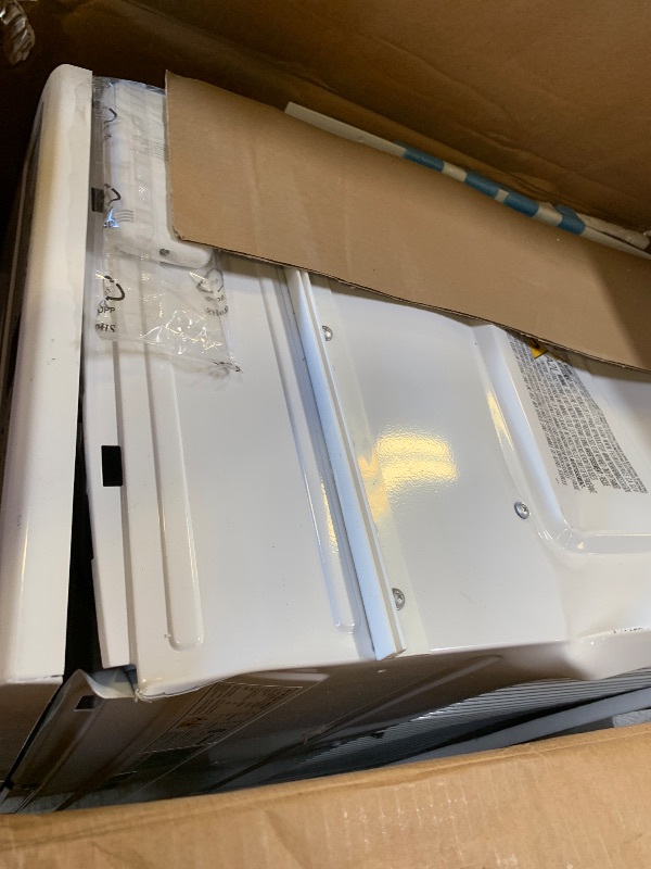 Photo 1 of Keystone 8,000 BTU Slider Window Air Conditioner and Dehumidifier, 115V Air Conditioner Window Unit for Bedroom, Living Room, and Small-Medium Sized Rooms up to 350 Sq.Ft., 4-Way Air Direction Control