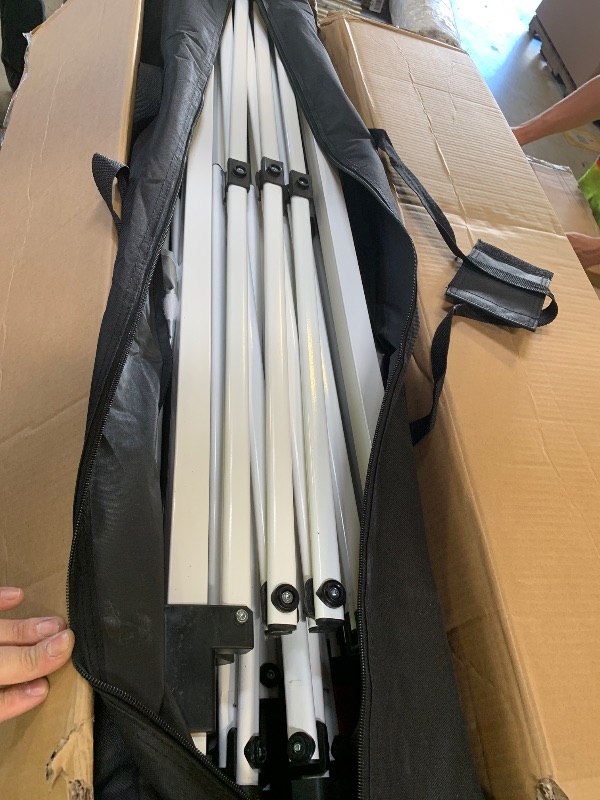Photo 1 of FOR PARTS, DOES NOT FUNCTION***********COBIZI Canopy 10x20 Pop Up Canopy Tent with Sidewalls, Waterproof Commercial Canopy Ez Outdoor Instant Gazebo UV Protection 50+ Event Shelter, Garden Tents for Parties with Sandbags, White